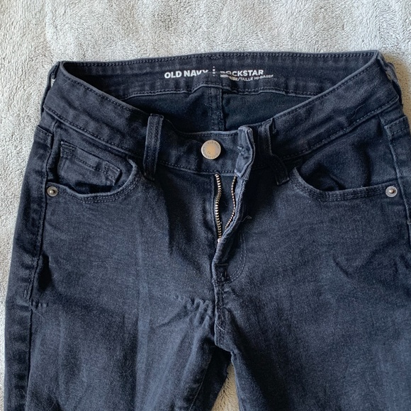 BUNDLE OF 2 PAIRS - Old Navy Rockstar Jeans - Size 0 - Picture 2 of 4